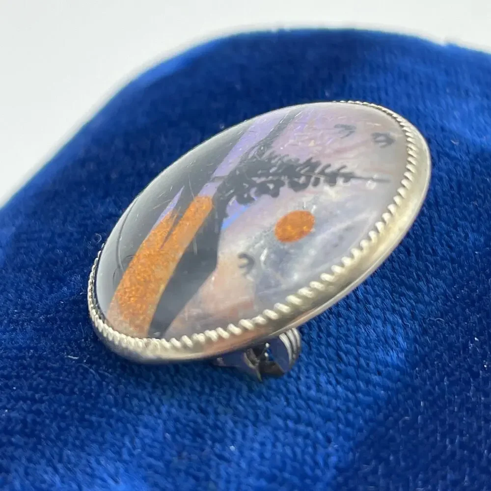 Authentic Handmade Butterfly Wing Pin 1
